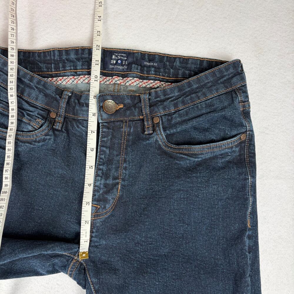 Ben Sherman Slim Straight Jeans Men’s 33x32 Dark Wash Stretch Y2K Denim - Picture 8 of 11
